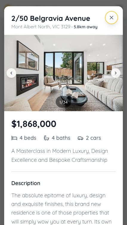 Property listing details